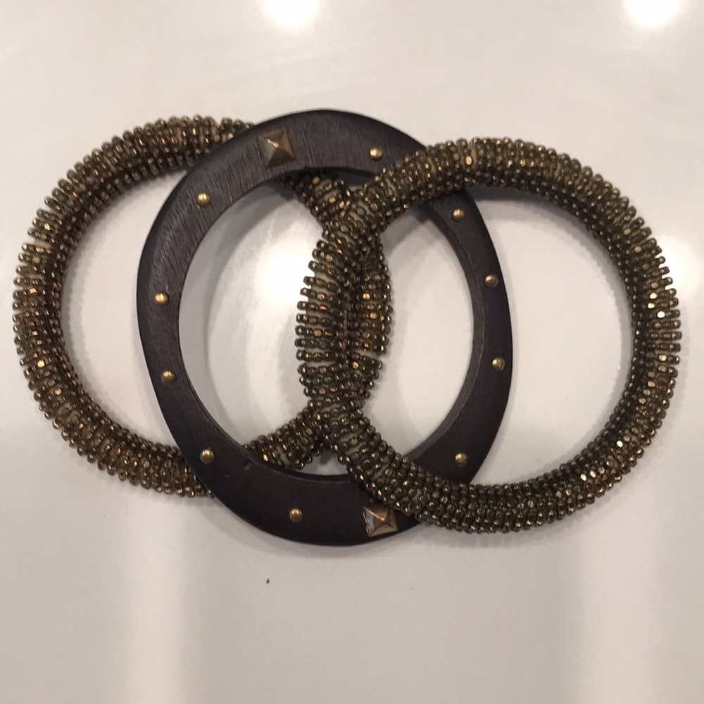Six brown/gold bracelet bundle - Picture 2 of 4